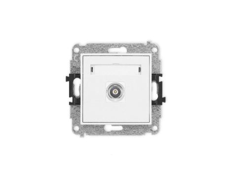 ICON Mechanizm gniazda pojedynczego BNC biały mat 25IGBNC-1