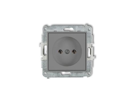 ICON Mechanizm gniazda pojedynczego bez uziemienia 2P (bez przesłon torów prądowych) szary mat 27IGP-1