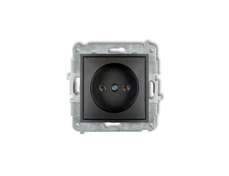 ICON Mechanizm gniazda pojedynczego bez uziemienia 2P (bez przesłon torów prądowych) grafitowy 11IGP-1