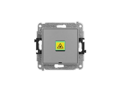 ICON Mechanizm gniazda światłowodowego/optycznego pojedynczego, bez pola opisowego szary mat 27IGOPBO-1