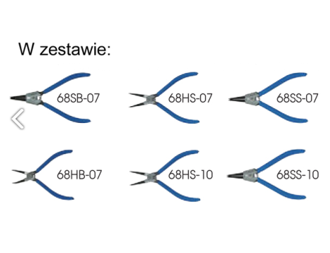KING-TONY ZESTAW SZCZYPIEC DO PIERŚCIENI SEGERA 6 SZT. WKŁAD Z PIANKI EVA DO WÓZKA - 2