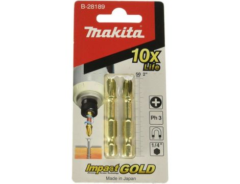 MAKITA MAKITA KOŃCÓWKA WKRĘTARKOWA SKRĘTNA PH3x50mm 2szt.