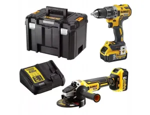 DEWALT.ZESTAW COMBO 18V DCK2020P2T (DCD791+DCG405) 2x5,0Ah TSTAK