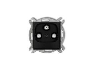 ICON Mechanizm gniazda multimedialnego 3F DATA (Vectra) czarny mat 12IGMV