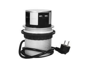 ORNO GNIAZDO MEBL 3x2P+Z USB WYS Z BLATU