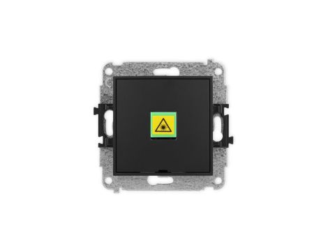 ICON Mechanizm gniazda światłowodowego/optycznego pojedynczego, bez pola opisowego czarny mat 12IGOPBO-1