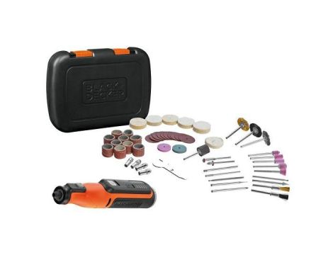 BLACK+DECKER SZLIFIERKA MULTI. 8V +52szt. AKCESORIÓW BCRT8IK