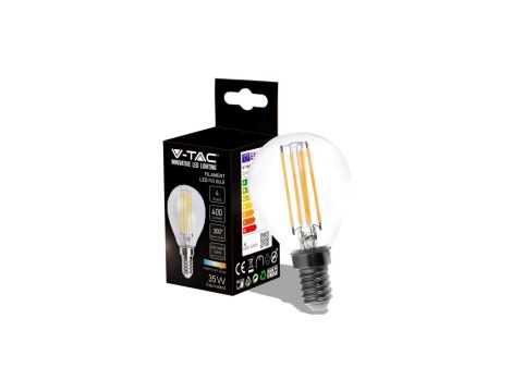 Żarówka LED Filament 4W E14 P45 3000K 400lm 300st. 214300