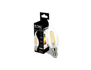 Żarówka LED Filament 4W E14 CF37 6500K 400lm 300st. 214430