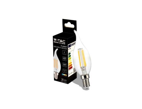 Żarówka LED Filament 4W E14 CF37 4000K 400lm 300st. 214429
