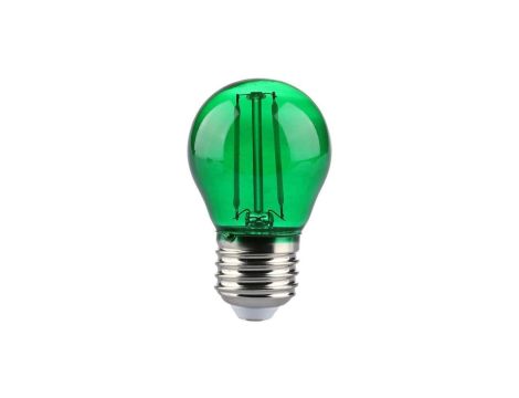 Żarówka LED Filament 2W E27 G45 60lm 300st. Zielony 217411