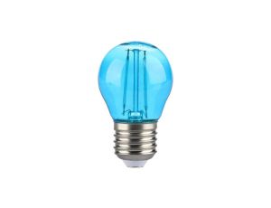 Żarówka LED Filament 2W E27 G45 60lm 300st. Niebieski 217412