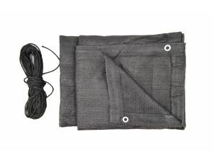 AWTOOLS OSŁONA BALKONOWA 1*5m 180g Z OCZKAMI UV SZARA