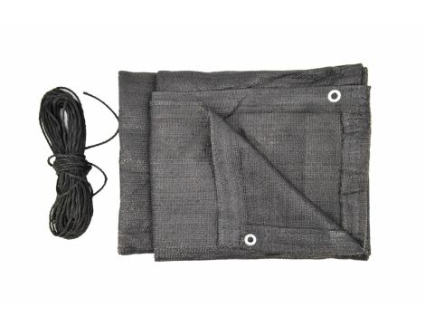 AWTOOLS OSŁONA BALKONOWA 1*5m 180g Z OCZKAMI UV SZARA