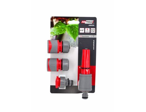 AWTOOLS ZESTAW ZRASZAJĄCY 4 CZĘŚCIOWY 1/2" GUMOWY UCHWYT - 2