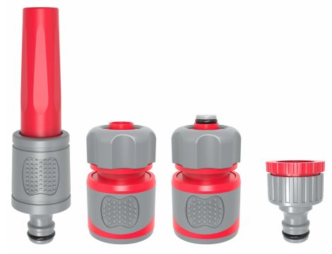 AWTOOLS ZESTAW ZRASZAJĄCY 4 CZĘŚCIOWY 1/2" GUMOWY UCHWYT