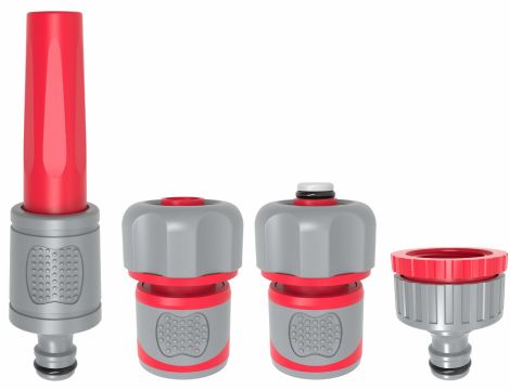 AWTOOLS ZESTAW ZRASZAJĄCY 4 CZĘŚCIOWY 3/4" GUMOWY UCHWYT - 2