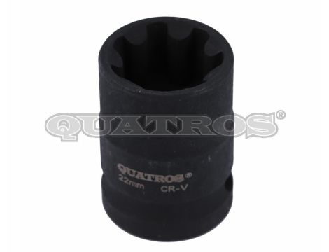 QUATROS NASADKA DO ZACISKÓW HAM. 1/2" 7-KĄT. 22mm