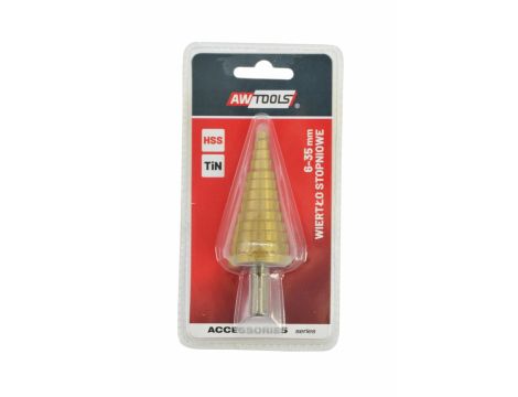 AWTOOLS WIERTŁO STOPNIOWE HSS-TIN / 6-35mm