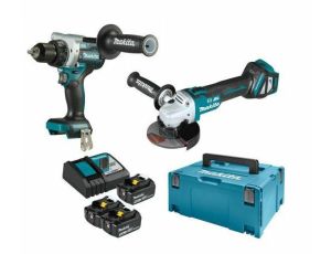 MAKITA ZESTAW COMBO 18V DLX2431TJ (DDF486+DGA513) 3x5,0Ah MAKPAC