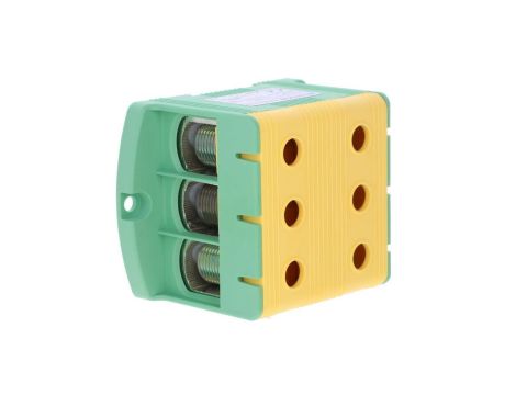 Złączka szynowa 3-torowa ZJUN-3x150 PE żółto-zielona R34RR-07020002601