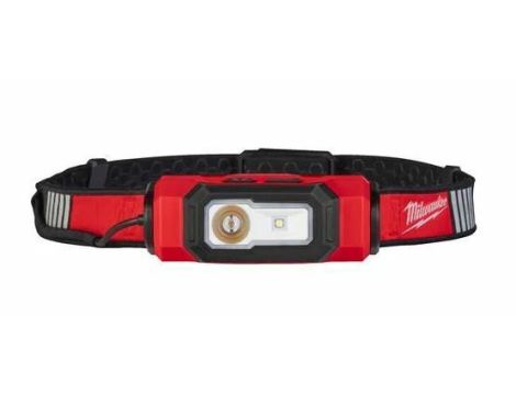 MILWAUKEE LATARKA L4HL-VIS-301 CZOŁÓWKA 600lm IP53 Z CZERWONĄ DIODĄ BEZB.