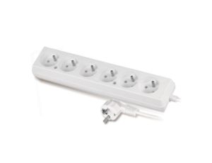 Przedłużacz 6-gniazd z/u 10A 5m /OMY 3x1/ biały PS-670 T-105900