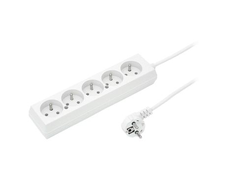 Przedłużacz 5-gniazd z/u 16A 3m /OMY 3x1,5/ biały PS-570 T-969180