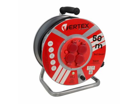 VERTEX.PRZEDŁUŻACZ BĘBEN 25m 3x2,5mm