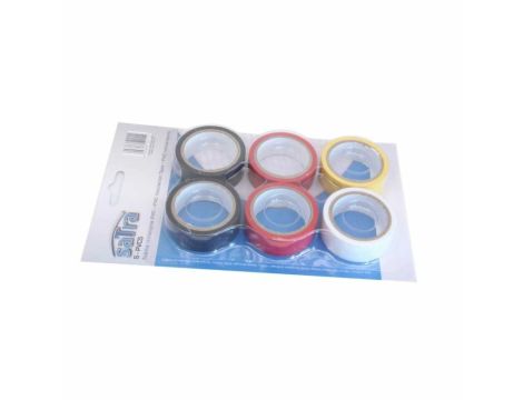 SATRA TAŚMA IZOLACYJNA PVC MIX 6szt.