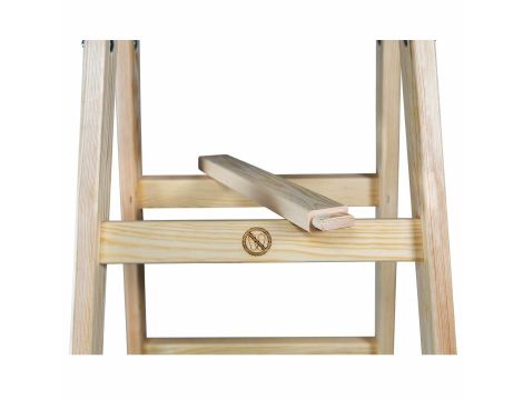 AWTOOLS DRABINA DREWNIANA  2x 4 STOPNI 150KG - 2