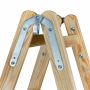 AWTOOLS DRABINA DREWNIANA  2x 7 STOPNI 150KG - 4