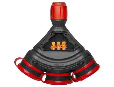 AWTOOLS GNIAZDO  EXTREME POTRÓJNE Z KLAPKAMI IP54 16A - 6