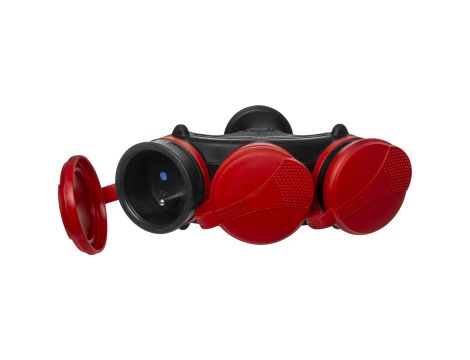 AWTOOLS ROZGAŁĘŹNIK EXTREME POTRÓJNY Z KLAPKAMI IP54 16A
