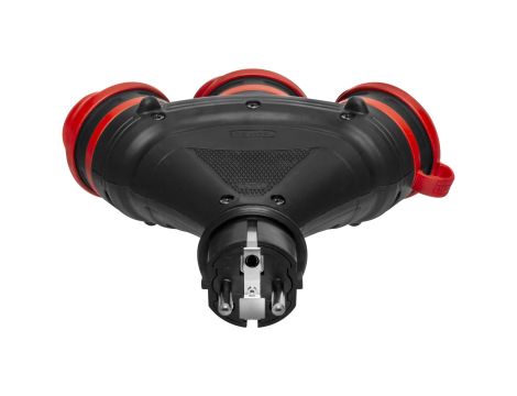 AWTOOLS ROZGAŁĘŹNIK EXTREME POTRÓJNY Z KLAPKAMI IP54 16A - 3