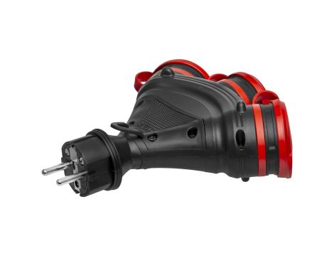 AWTOOLS ROZGAŁĘŹNIK EXTREME POTRÓJNY Z KLAPKAMI IP54 16A - 4
