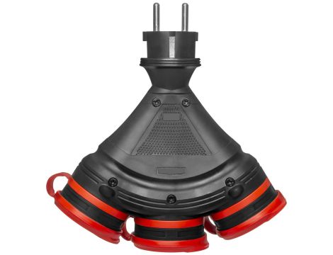 AWTOOLS ROZGAŁĘŹNIK EXTREME POTRÓJNY Z KLAPKAMI IP54 16A - 5