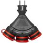 AWTOOLS ROZGAŁĘŹNIK EXTREME POTRÓJNY Z KLAPKAMI IP54 16A - 6