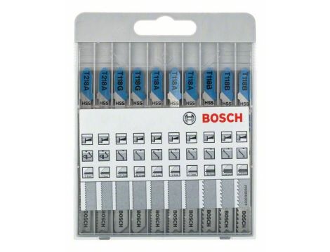 BOSCH BRZESZCZOTY "T" ZESTAW DO METALU  10szt 2607010631