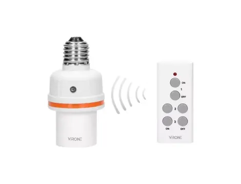 ORNO BEZPRZEWODOWE GNIAZDO ŻARÓWKI E27 STEROWANE PILOTEM