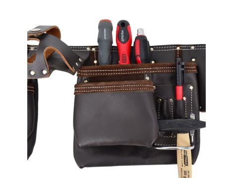 AWTOOLS PAS MONTERSKI PROFESJONALNY 11 KIESZENI GŁADKI BLACK LINE