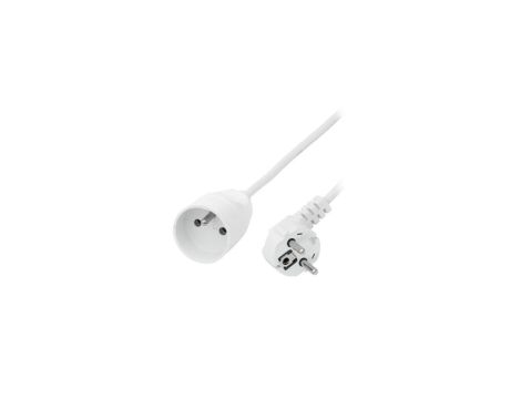 Przedłużacz z jednokrotnym gniazdem wtyczkowym 2p 10A, PS-171/4,0 BIAŁY,T-110580