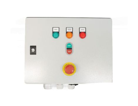 Układ styczników gwiazda-trójkąt 75kW IP20 na płycie montażowej 400x600 sterowanie 230V UGT 75KW IP20