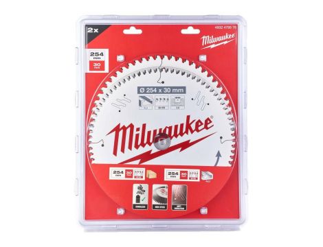 MILWAUKEE ZESTAW TARCZ TWIN PACK 216mm x 30mm 48z+60z /2szt.