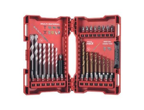 MILWAUKEE ZESTAW WIERTEŁ I BITÓW UDAROWYCH 39szt.