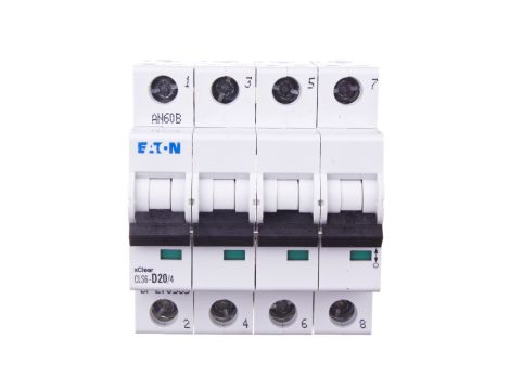 Wyłącznik nadprądowy 4P D 20A 6kA AC CLS6-D20/4-DP 270535