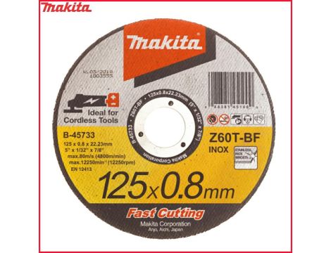 MAKITA TARCZA MET.INOX  125*0,8