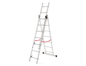 AWTOOLS DRABINA ALUMINIOWA BASIC 3x6 STOPNI 150KG