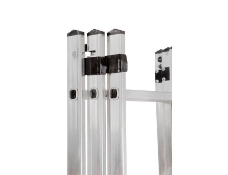 AWTOOLS DRABINA ALUMINIOWA BASIC 3x9 STOPNI 150KG - 10