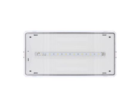 Oprawa EXIT M LED 1W 3h dwuzadaniowa AT białaoprawa EXIT M LED 1W 3h dwuzadaniowa AT biała ETE/1W/C/3/SA/AT/WH